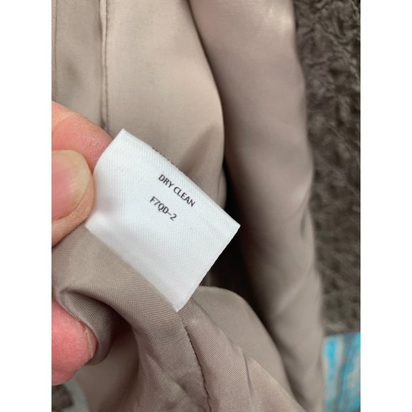 Eileen Fisher Womans Small Crinkle Jacket Pockets Magnetic Snap Closure Gray Sag - Picture 7 of 12